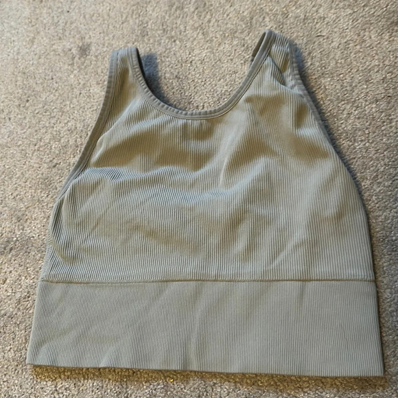 Victoria Sport Longline Ribbed Bralette Compression Top EUC M Circa 2016 - Picture 3 of 5